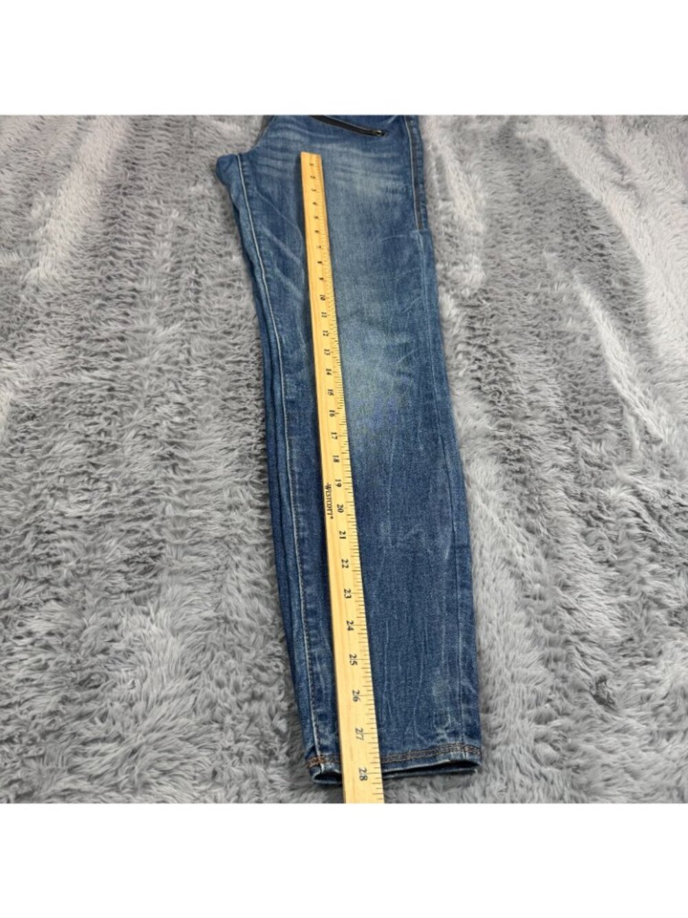 Rock & Republic Denim RX Fever Jeans Womens 8 Blue Cotton Jegging Skinny Stretch - Picture 6 of 16